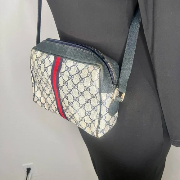 AUTHENTIC GUCCI vintage Ophidia shoulder bag. Circa 1980s - Picture 4 of 8